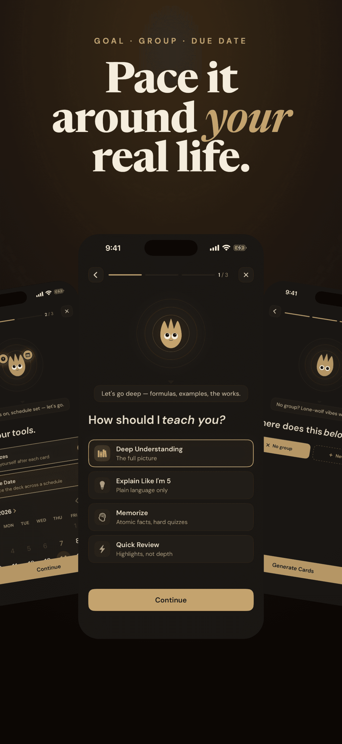 Skim — pace it around your real life